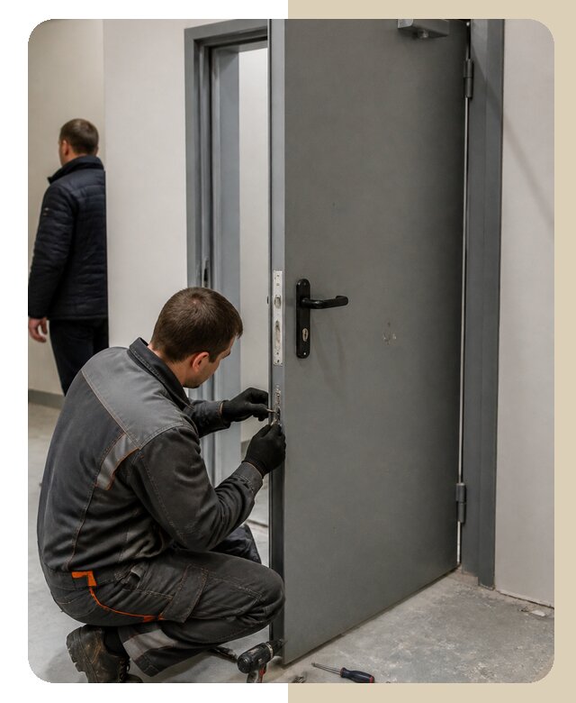 Ремонт противопожарной двери в Топках по цене 6586 р. | ДвериЛегко-Тпк
